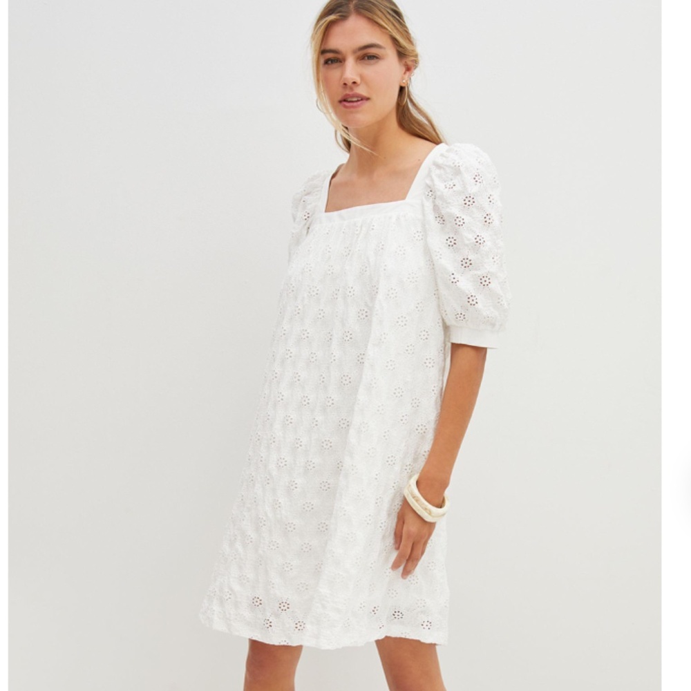 Anthropologie Maeve  Eyelet Mini Dress Sz XS NWT - Picture 2 of 5